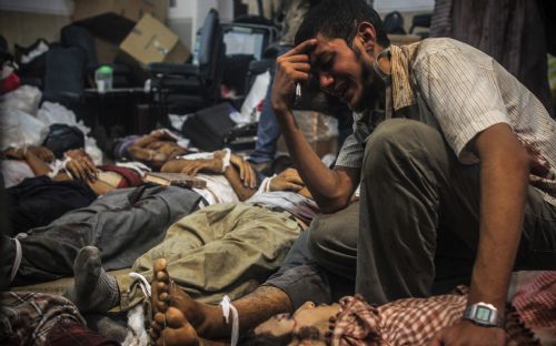 Katliamdan dehşet kareler