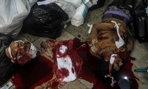 Katliamdan dehşet kareler