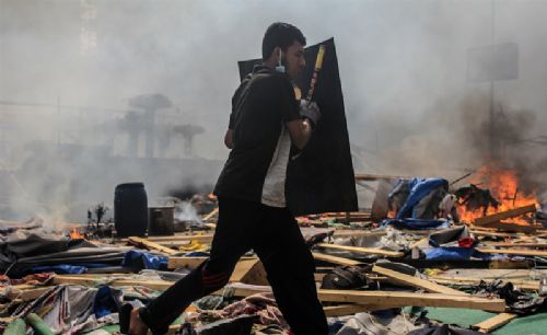 Katliamdan dehşet kareler