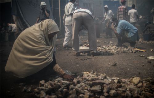 Katliamdan dehşet kareler