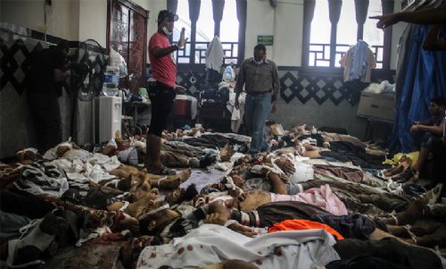 Katliamdan dehşet kareler