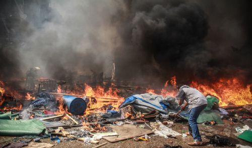 Katliamdan dehşet kareler