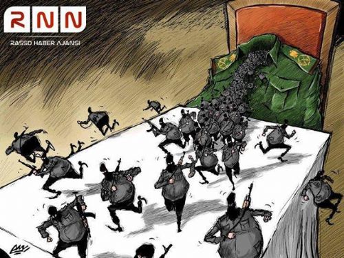 Karikatürlerle Mısır katliamı