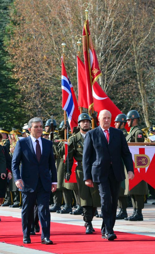 Norveç Kralı 5. Harald Ankara'da