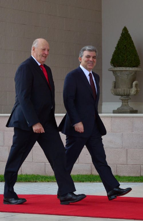 Norveç Kralı 5. Harald Ankara'da