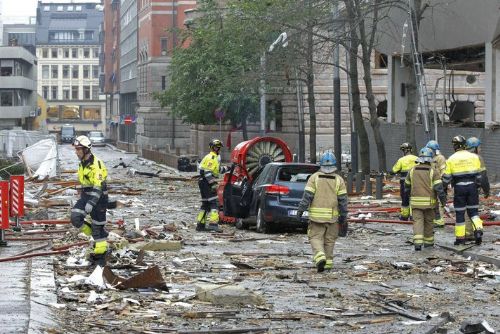 Norveç'in başkenti Oslo cehenneme döndü. İşte olaydan kareler