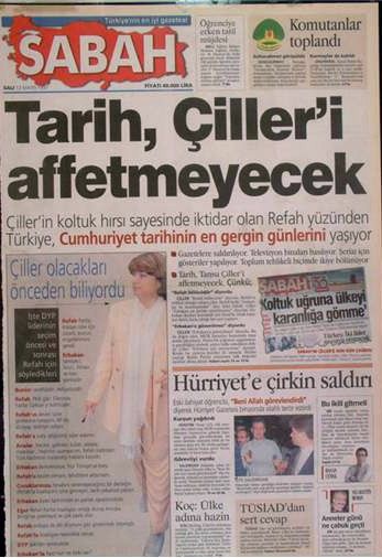 28 Şubat dönemi 'Gazete Manşetleri'