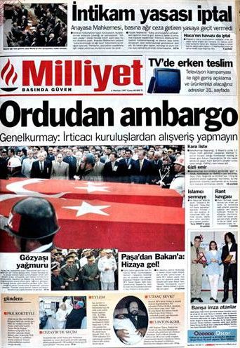 28 Şubat dönemi 'Gazete Manşetleri'