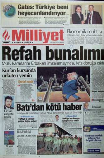 28 Şubat dönemi 'Gazete Manşetleri'