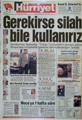 28 Şubat dönemi 'Gazete Manşetleri'