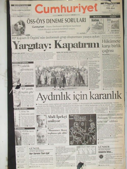 28 Şubat dönemi 'Gazete Manşetleri'