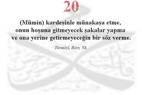 Peygamber Efendimizden çarpıcı Hadis-i Şerifler