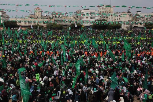 Gazze'de Şeyh Yasin ve Rantisi için anma töreni