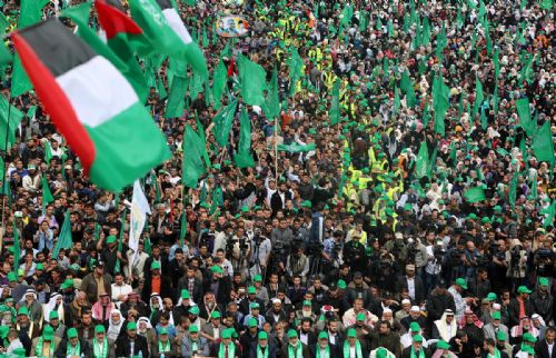 Gazze'de Şeyh Yasin ve Rantisi için anma töreni