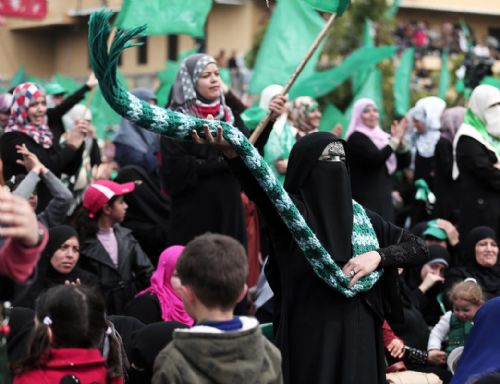 Gazze'de Şeyh Yasin ve Rantisi için anma töreni