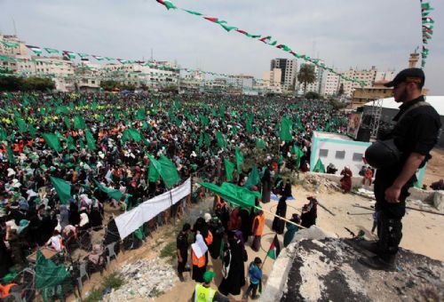 Gazze'de Şeyh Yasin ve Rantisi için anma töreni