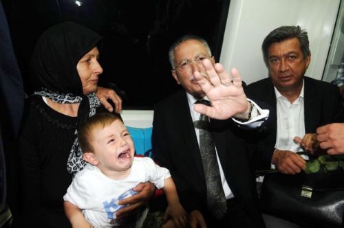 Ekmeleddin İhsanoğlu Marmaray'ı gezdi