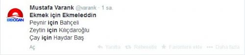 'Ekmek için Ekmeleddin' sloganı twitter'ı salladı