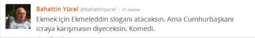 'Ekmek için Ekmeleddin' sloganı twitter'ı salladı