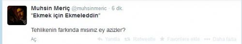 'Ekmek için Ekmeleddin' sloganı twitter'ı salladı