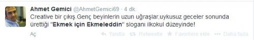 'Ekmek için Ekmeleddin' sloganı twitter'ı salladı