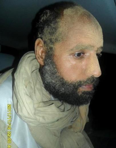 Oğul Kaddafi'nin yakalandıktan sonra çekilen ilk görüntüleri