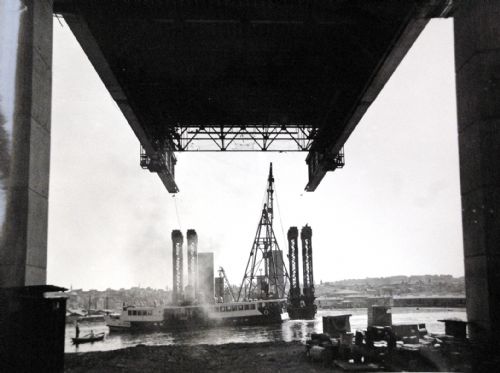 Boğaz Köprüsü inşaatı fotoğrafları