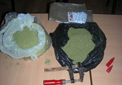 Kocaeli'nde 34 kg esrar ele geçirildi