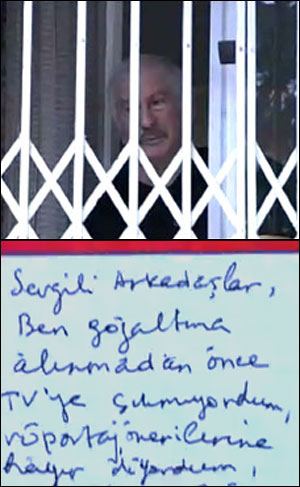 İlhan Selçuk?tan el yazısıyla mesaj
