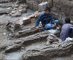 İnşaat kazısından Roma lejyonerleri çıktı