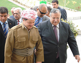 Mesut Barzani Kerkük'te