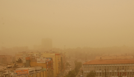 Şanlıurfa'da kum fırtınası