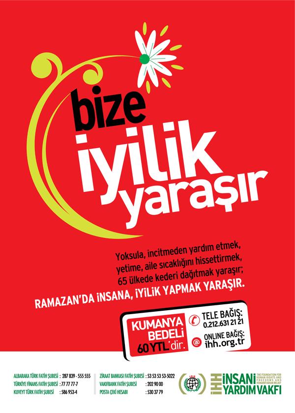 İHH Hepimize sesleniyor: 'BİZE İYİLİK YARAŞIR'