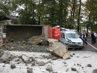 Kaza anı kameralara böyle yansıdı