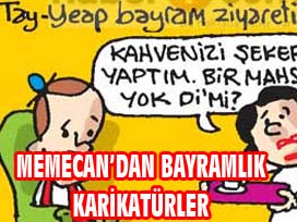 Salih Memecan'dan bayramlık karikatürler