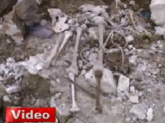 Gelibolu'da insan kemikleri çıktı