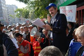 Çankaya Belediyesi çalışanları iş bıraktışlık