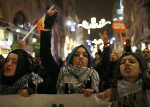 İstiklal'de Gazze için 'insan zinciri'