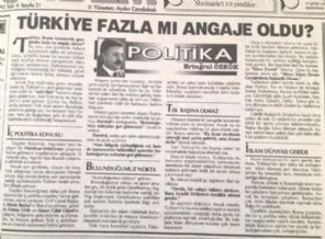 Ertuğrul Özkök 1993'te Bosna için yazmıştı...