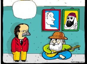 Leman'ın Atatürk ve Hz. Ali karikatürü