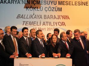 Ballıkaya Barajı'nın temeli Bakan Eroğlu'nun katılımıyla atıldı