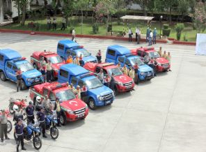 Orman yangınlarına jandarmadan 'motorize tim' desteği