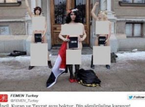 Femen Türkiye'den Kur'an'a hakaret!