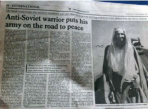 İngilizler, Usame Bin Ladin'i kahraman ilan etmişti