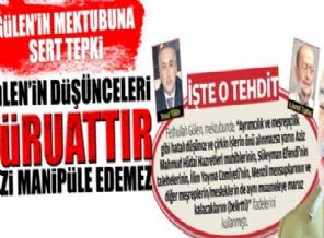 Gülen’in mektubunda adı geçen cemaatlerden sert tepki!