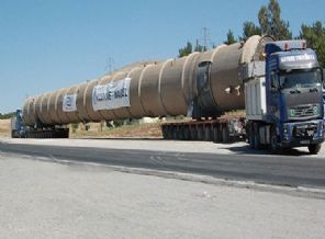 70 metrelik arıtma kulesinin yolculuğu sürüyor