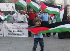 Beyoğlu'nda siyonist İsrail protestosu