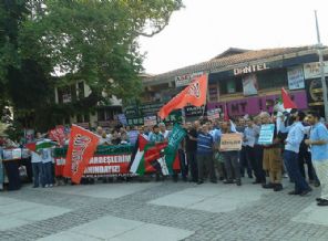 Gazze Saldırıları Protesto Edildi