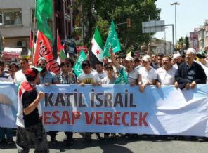 İsrail Zulmüne İstanbul'da tepki!