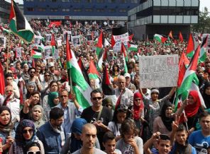 Hollanda’da Gazze'ye destek gösterisi